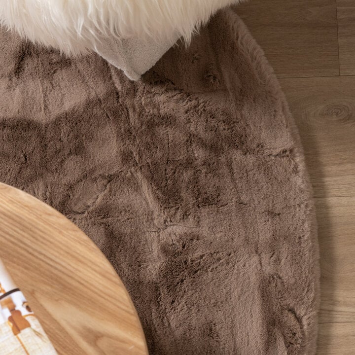 Dywan owalny z długim włosiem - Comfy Supreme Taupe - 2