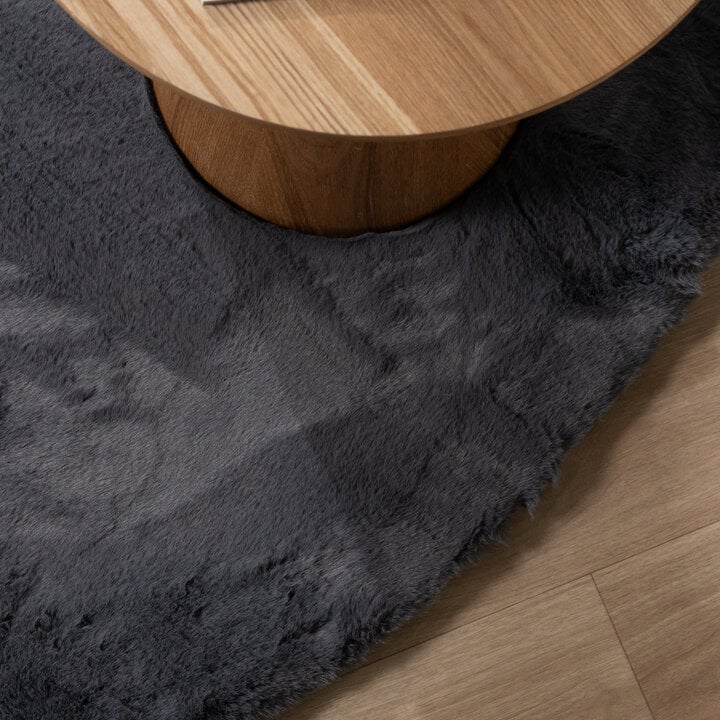 Dywan okrągły z długim włosiem - Comfy Supreme Antracyt - 4
