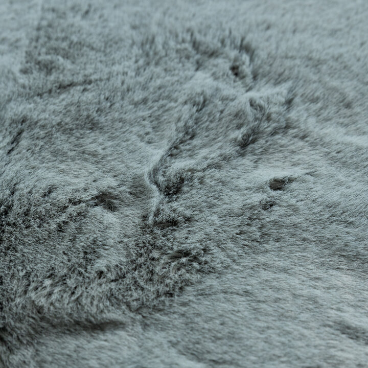 Dywan okrągły z długim włosiem - Comfy Supreme Niebieski/Zielony - 3