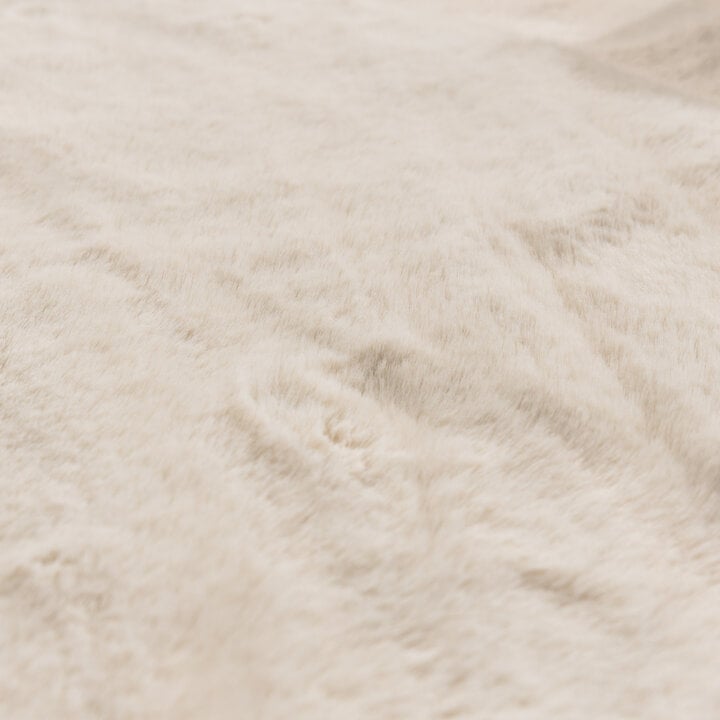 Dywan okrągły z długim włosiem - Comfy Supreme Kremowy - 3