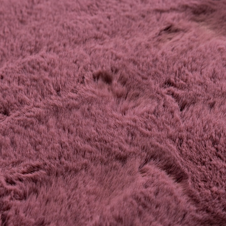 Dywan okrągły z długim włosiem - Comfy Supreme Ciemnoróżowy - 3