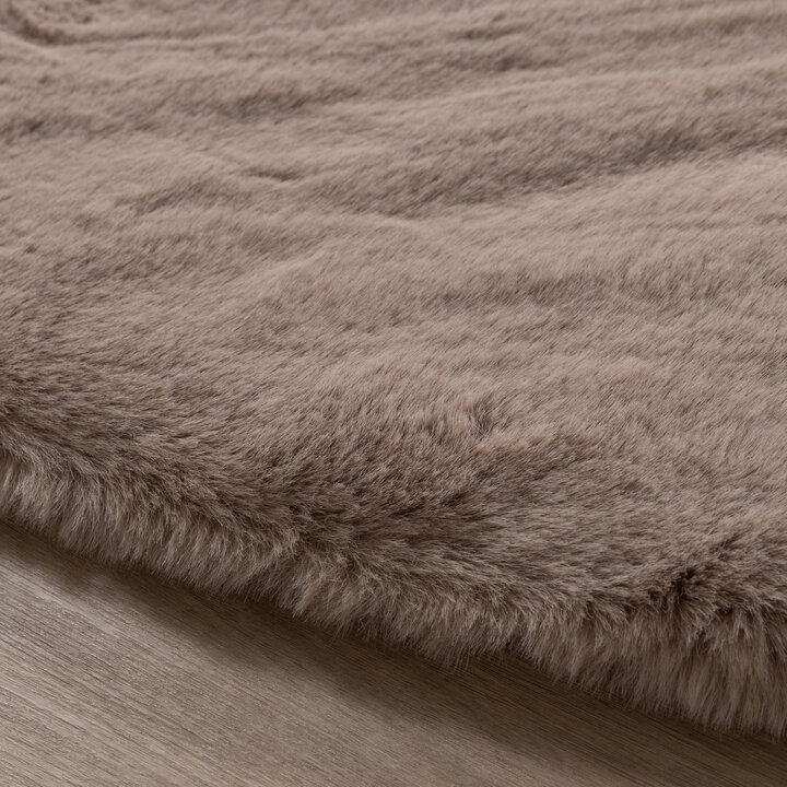 Dywan okrągły z długim włosiem - Comfy Supreme Taupe - 5