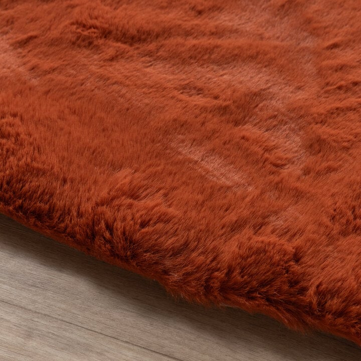 Dywan okrągły z długim włosiem - Comfy Supreme Terakota - 5