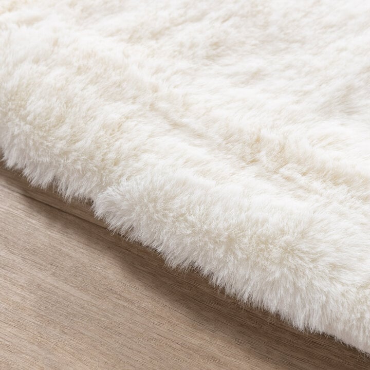 Dywan okrągły z długim włosiem - Comfy Supreme Biały - 5