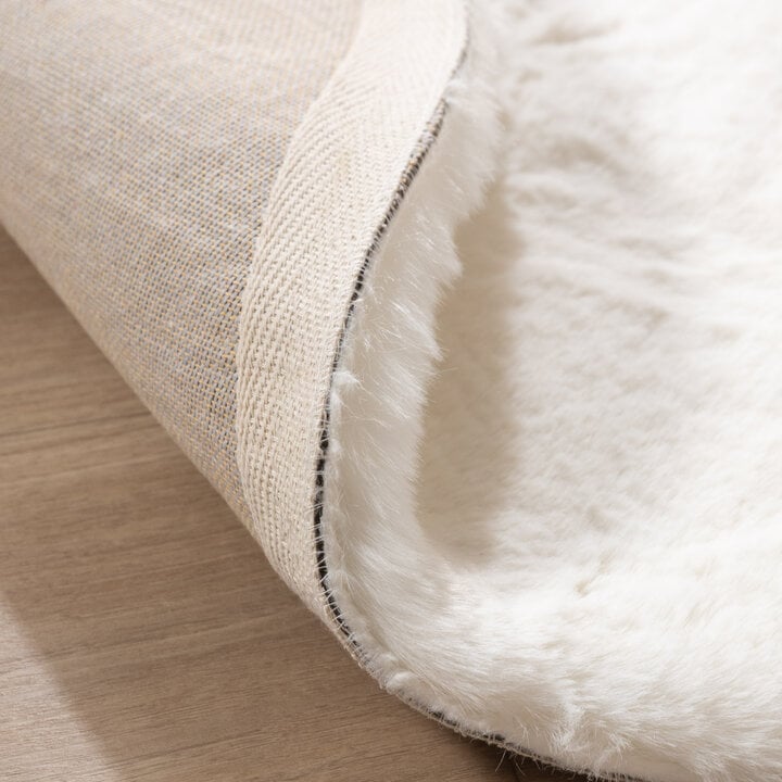 Dywan okrągły z długim włosiem - Comfy Supreme Biały - 6