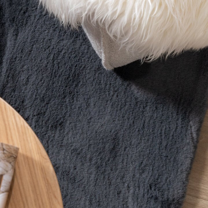 Miękki dywan z długim włosiem - Comfy Supreme Antracyt - 2