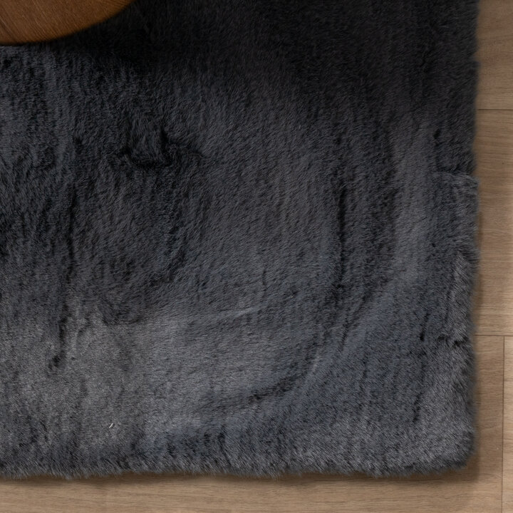 Miękki dywan z długim włosiem - Comfy Supreme Antracyt - 4