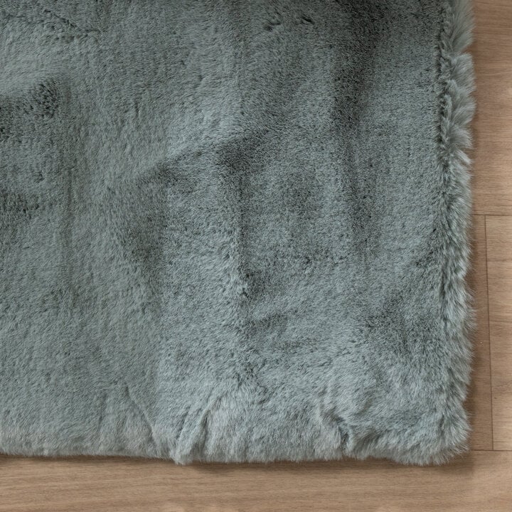 Miękki dywan z długim włosiem - Comfy Supreme Niebieski/Zielony - 4