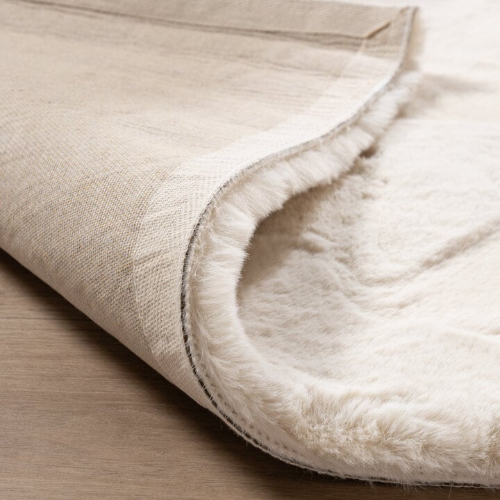Miękki dywan z długim włosiem - Comfy Supreme Kremowy - 6
