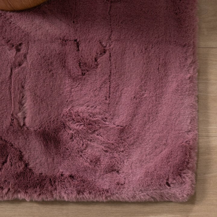 Miękki dywan z długim włosiem - Comfy Supreme Ciemnoróżowy - 4