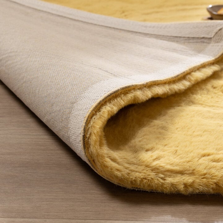 Miękki dywan z długim włosiem - Comfy Supreme Żółty - 6