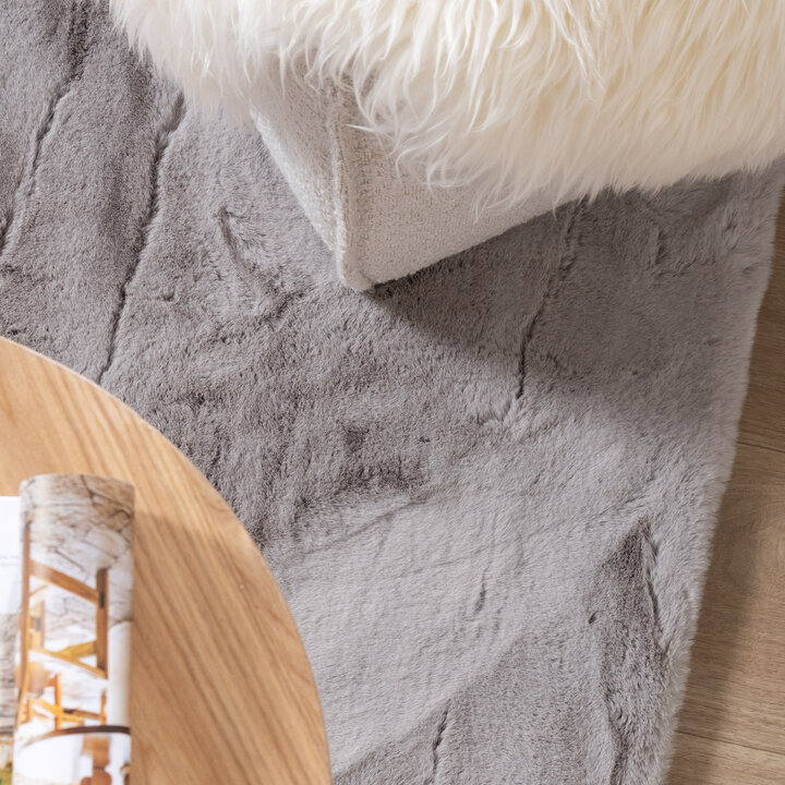 Miękki dywan z długim włosiem - Comfy Supreme Szary - 2