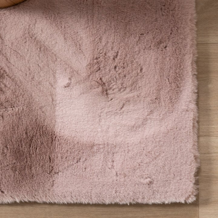 Miękki dywan z długim włosiem - Comfy Supreme Różowy - 4