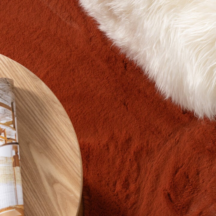 Miękki dywan z długim włosiem - Comfy Supreme Terakota - 2