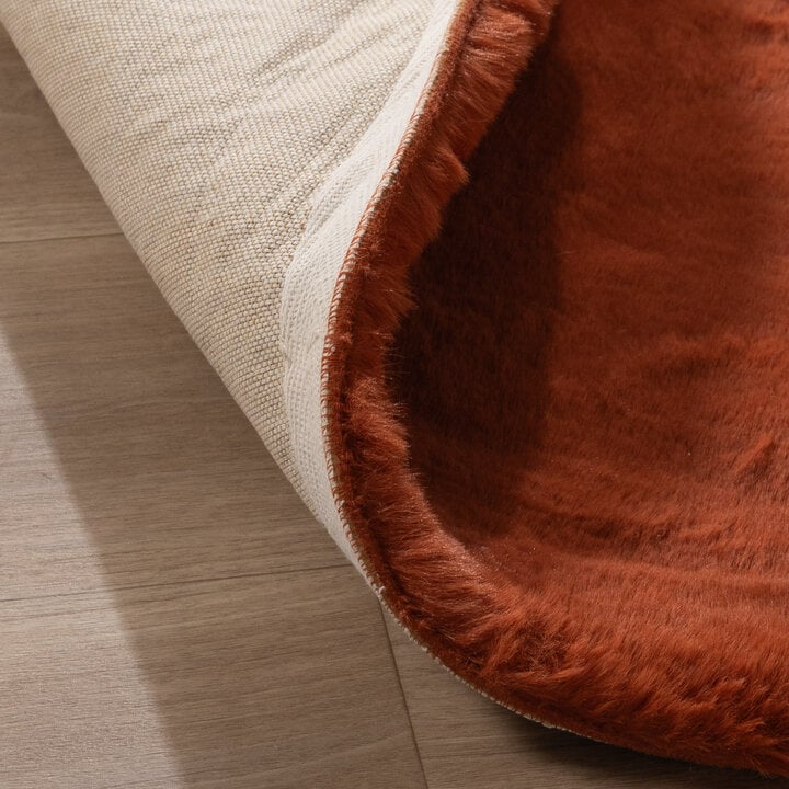 Miękki dywan z długim włosiem - Comfy Supreme Terakota - 5