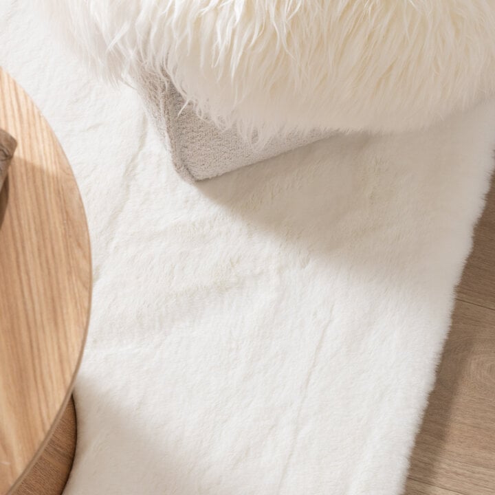 Miękki dywan z długim włosiem - Comfy Supreme Biały - 2