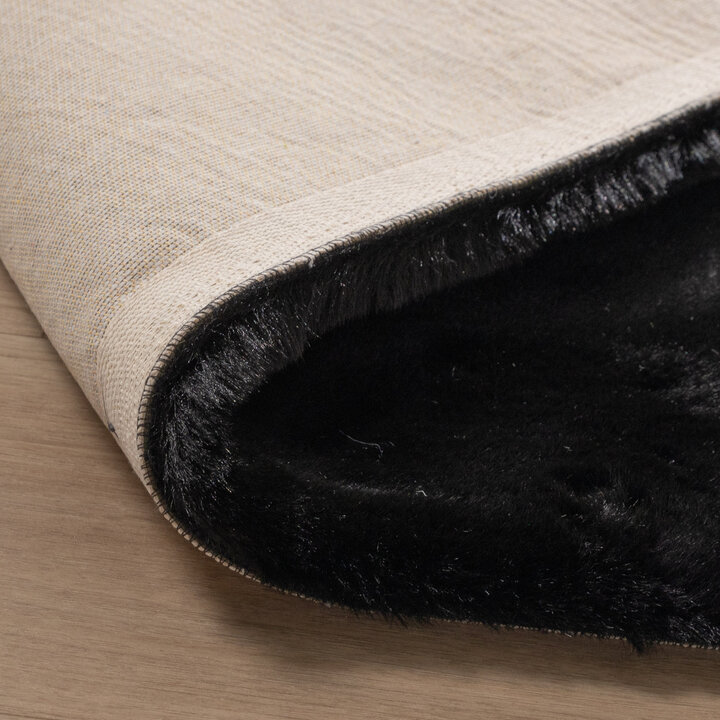 Miękki dywan z długim włosiem - Comfy Supreme Czarny - 6