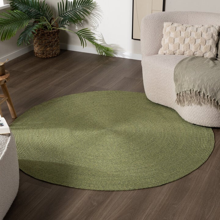 Okrągły dywan na taras - Bali Zielony