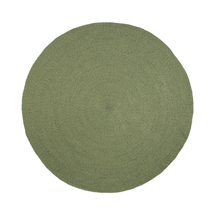 Okrągły dywan na taras - Bali Zielony - 1