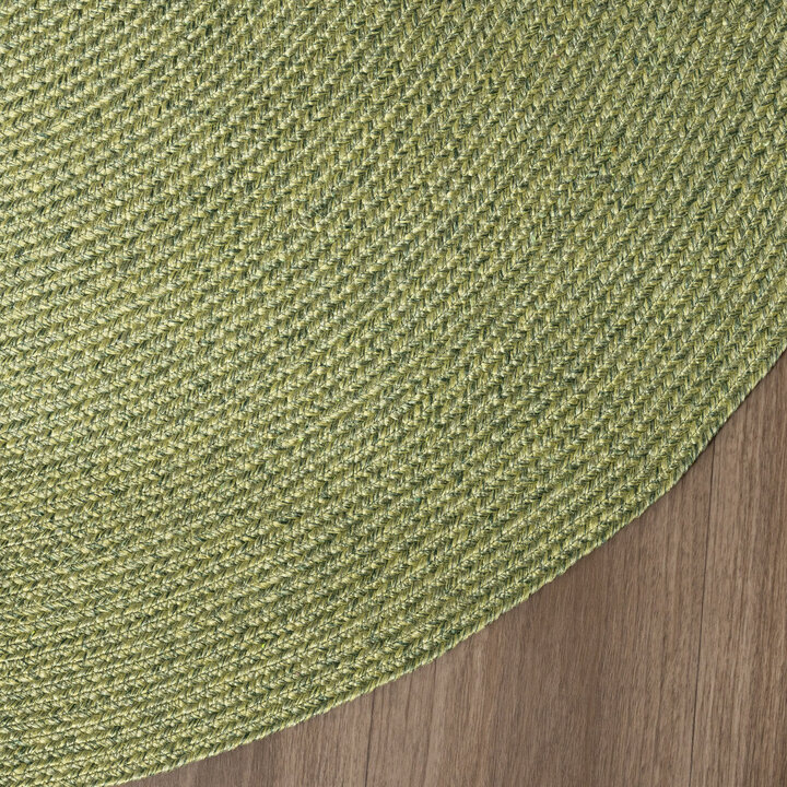 Okrągły dywan na taras - Bali Zielony - 4