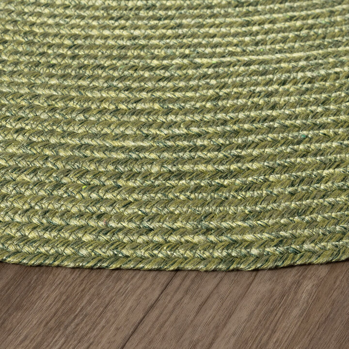 Okrągły dywan na taras - Bali Zielony - 5