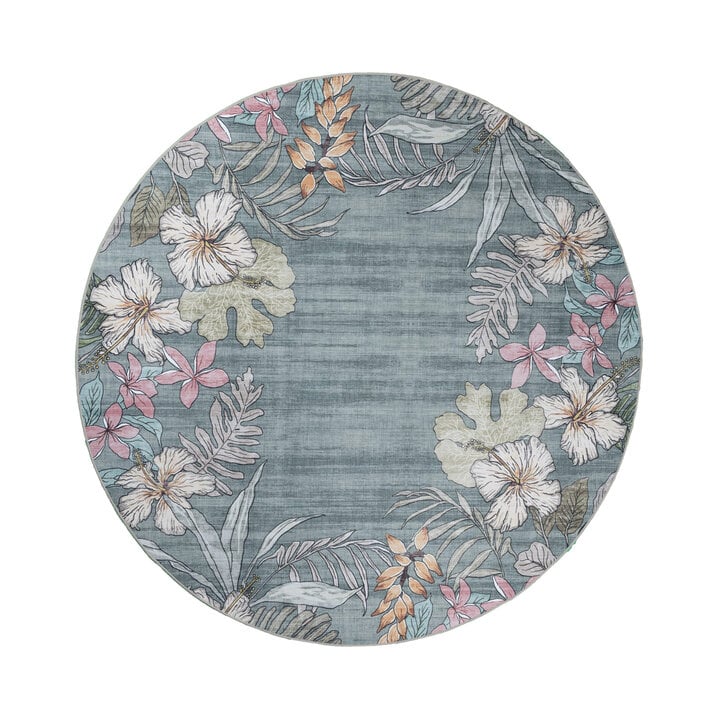 Dywan zewnętrzny okrągły - Poppy Oliwkowy - 1