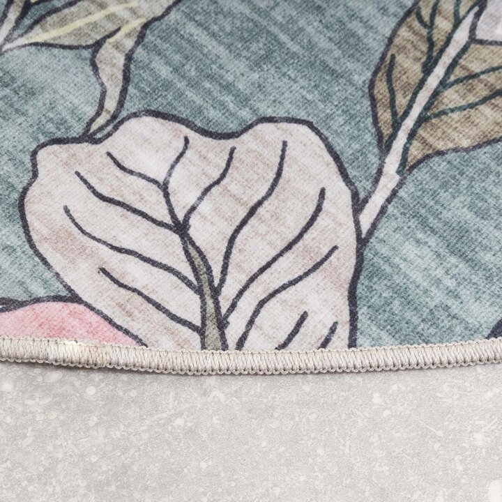 Dywan zewnętrzny okrągły - Poppy Oliwkowy - 5