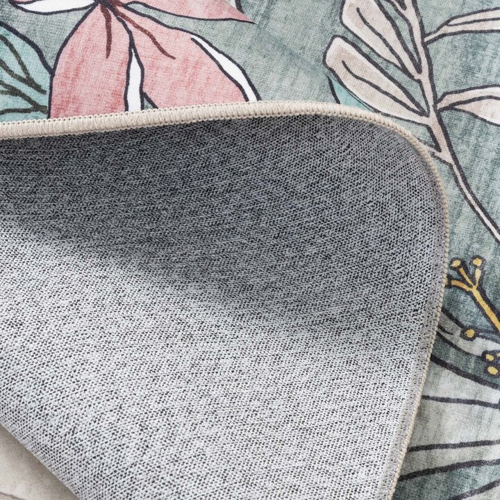 Dywan zewnętrzny okrągły - Poppy Oliwkowy - 6