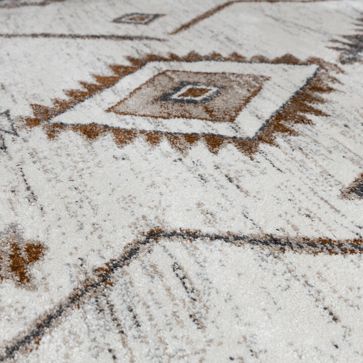 Okrągły dywanik berberyjski - Blend Aztec Terra - 4