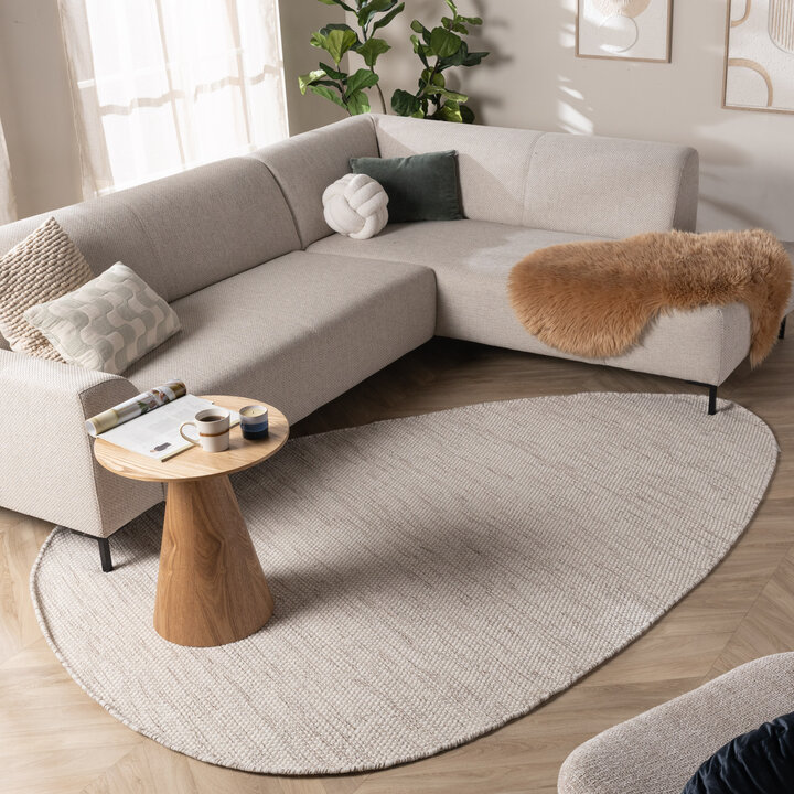 Dywan wełniany nieregularny - Bliss Beżowy/Melanż