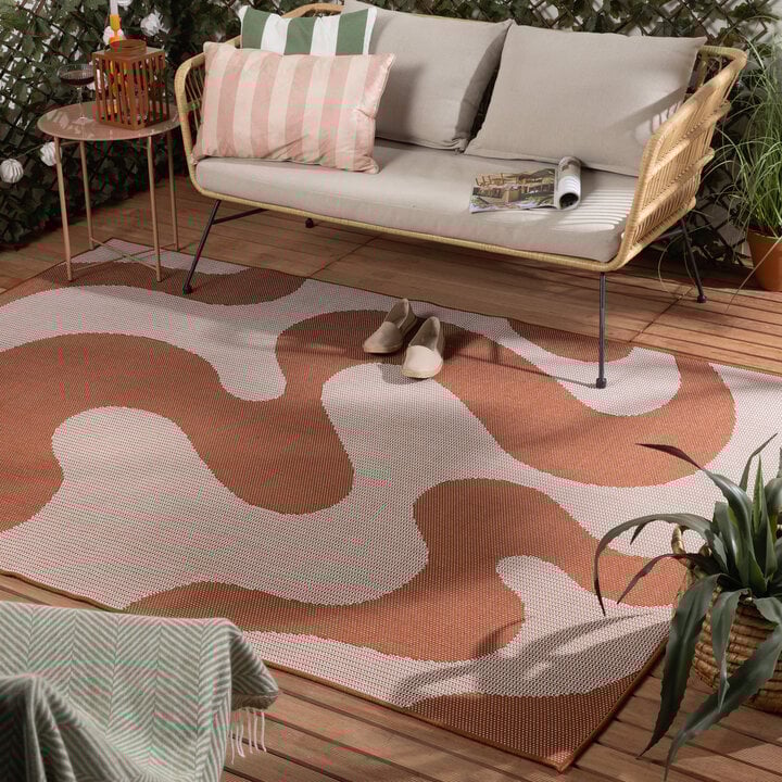 Dywan zewnętrzny - Summer Swirl Terakota