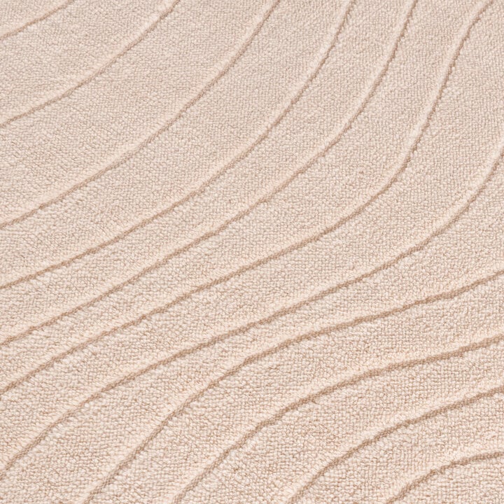 Dywan okrągły skandynawski - Charm Waves Beżowy - 3