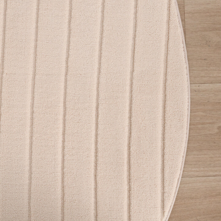 Dywan okrągły skandynawski - Charm Arches Beżowy - 4