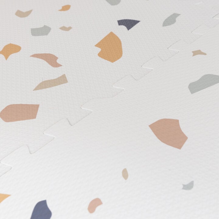 Mata piankowa puzzle - Alfie Rainbow Biała - 3