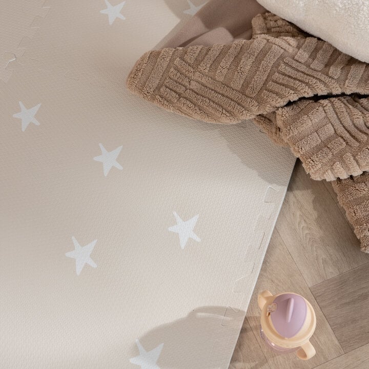 Mata piankowa puzzle - Alfie Stars Szara - 2