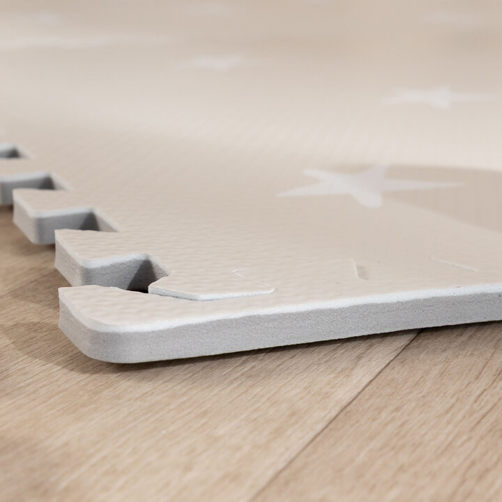 Mata piankowa puzzle - Alfie Stars Szara - 5