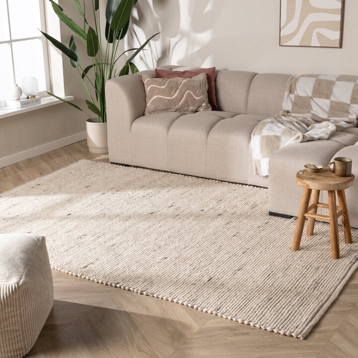 Dywan wełniany - Feline Biały/Melanż