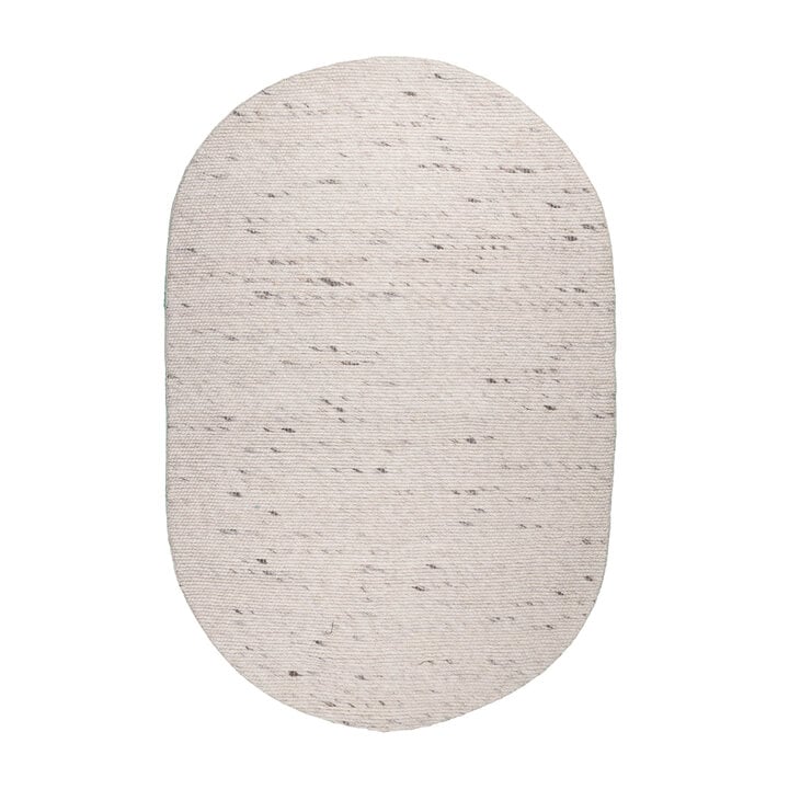 Dywan wełniany owalny - Feline Biały/Melanż - 1