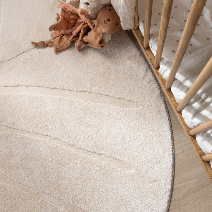 Pralny Dywan Dziecięcy - Coco Leaf Beżowy - 3