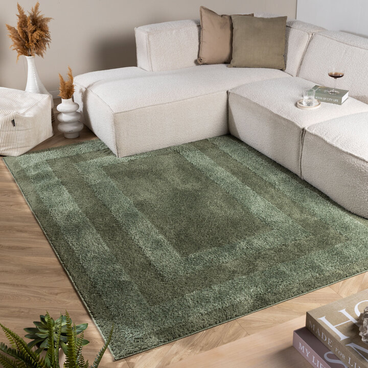 Dywan skandynawski – Lova Border Zielony