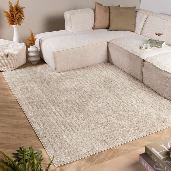 Dywan skandynawski – Lova Frames Beżowy