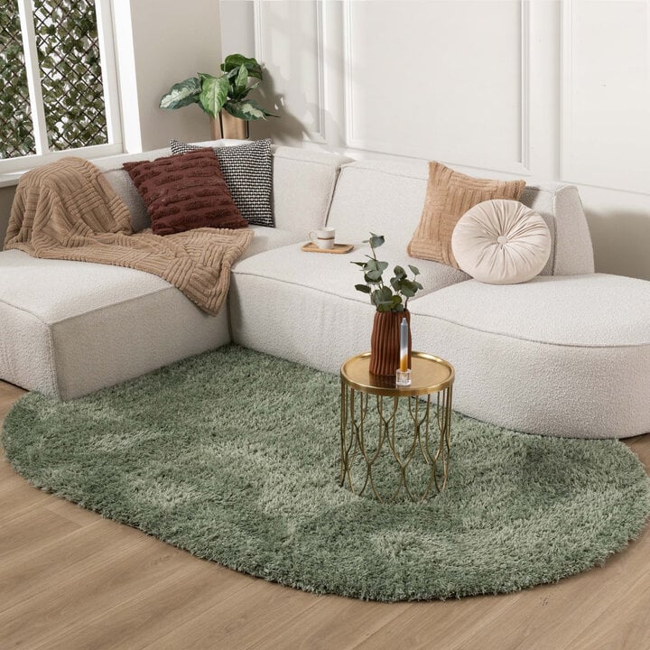 Dywan Shaggy owalny - Blaze Zielony
