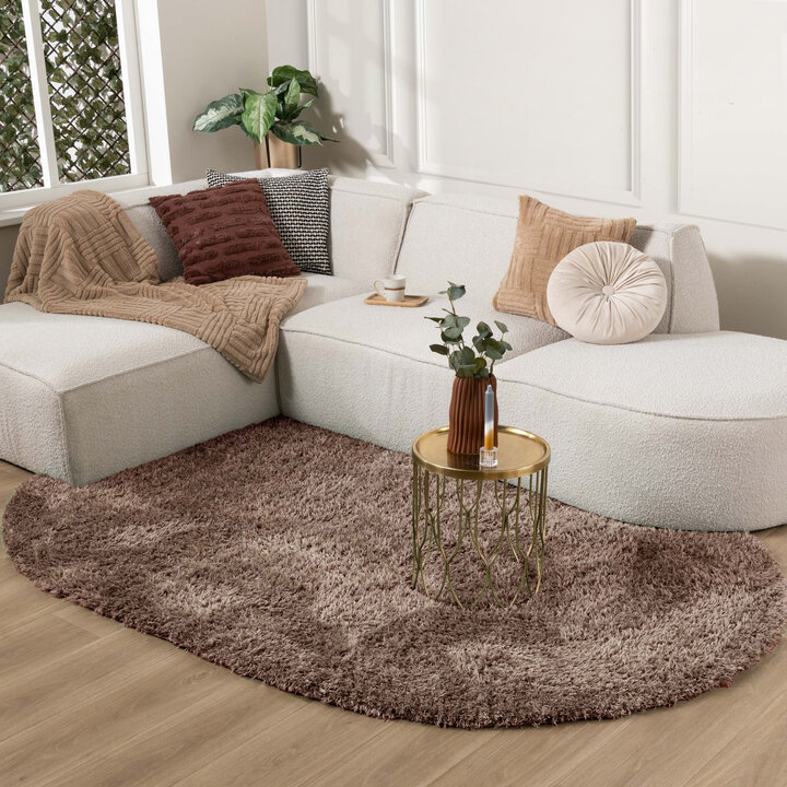Dywan Shaggy owalny - Blaze Taupe