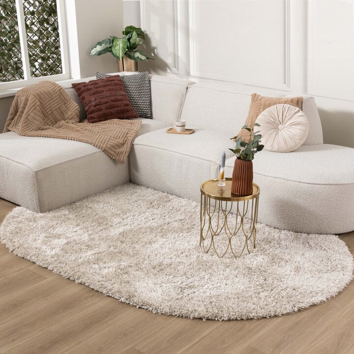 Dywan Shaggy owalny - Blaze Beżowy