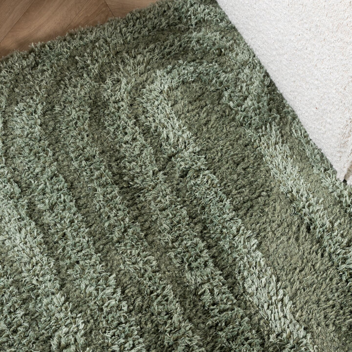 Okrągły dywan skandynawski – Lova Arches Zielony - 3