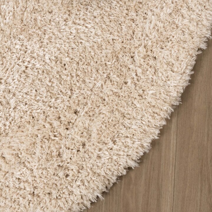 Owalny dywan Shaggy - Blaze Beżowy - 5